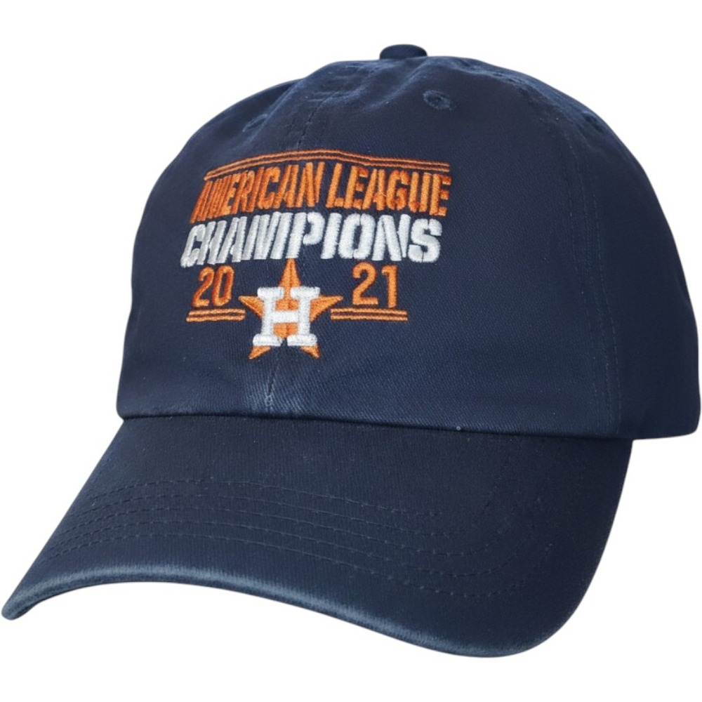 Houston Astros 47 Brand Hat 2021 AL Champions Strapback MLB Baseball Cap Mens OS